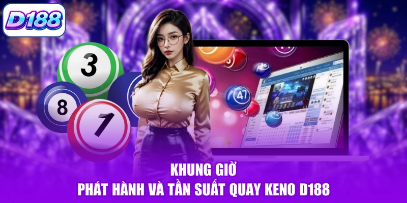Khung giờ phát hành và tần suất quay Keno D188