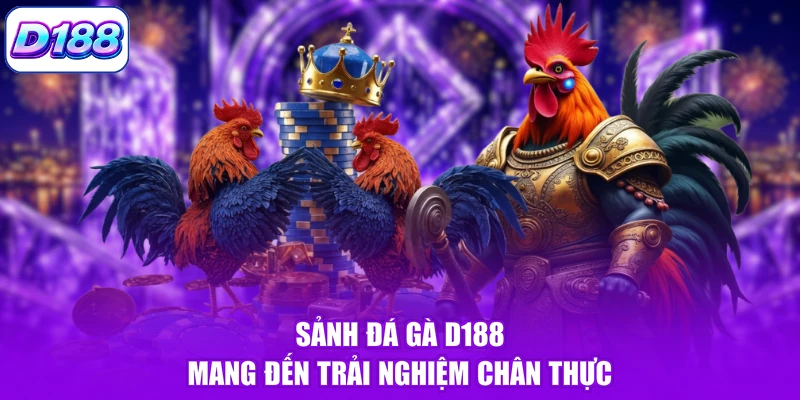 Sảnh đá gà D188 mang đến trải nghiệm chân thực