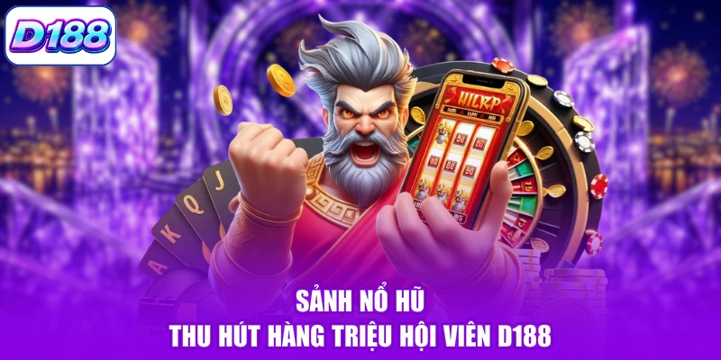 Sảnh nổ hũ thu hút hàng triệu hội viên D188