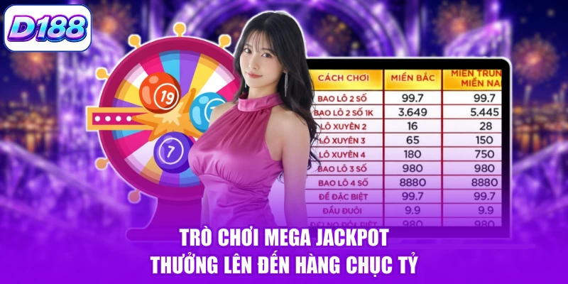 Trò chơi Mega Jackpot thưởng lên đến hàng chục tỷ